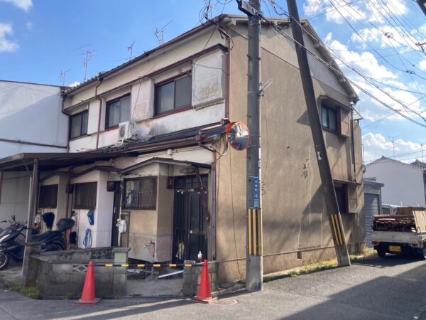 大阪府四條畷市長屋切り離し工事